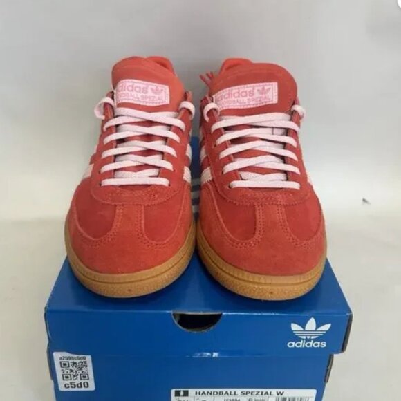 adidas Red Handball Spezial Sneakers - Picture 1 of 4